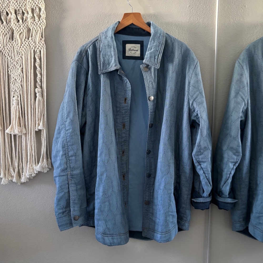 Jachs Light Blue Oversized Jacket